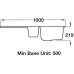 Sink 1.5 Bowl and Drainer Rangemaster Andesite AND1052 Ash - with reversible drainer