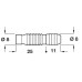 Dowel Permanent Assembly for Ø 8/8 mm Holes For hole Ø 8/8 mm