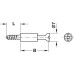 Connecting Bolt for Ø 3 or Ø 5 mm Holes with Special Thread Minifix S100 Drilling distance B: 34 mm bright