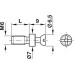 Connecting Bolt with M6 Thread for Ø 8 mm Holes Rafix Bright