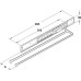 Towel Rail Aluminium Unhanded With 2 arms polished chrome