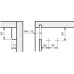 Cabinet Hanger Screw-On Scarpi-4 Screw-on right hand