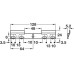 Wall Plate Double for Spider Cabinet Hanger Zinc plated