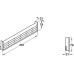 Ventilation Grille for Recess Mounting Length 367 mm Height 79 mm For fitting into top of plinths Stainless steel finish new number for 559.99.050