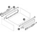 Rectangular Railing Set for use with Nova Pro Scala Drawers To create Nova Pro Scala pan drawers Length 350 mm stone