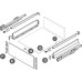 Internal Drawer Panel Set for 90 mm Drawer Sides with Rectangular Rails Nova Pro Scala To create Nova Pro Scala internal drawers For cabinet width 500 mm silver