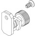 Railing Bracket for 90 mm High Drawer Sides with Rectangular Rails Nova Pro Scala For screw fixing