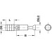 Joint Connector with Nylon Sleeve with Harpoon Thread Minifix GV Miltr Drilling distance B: 44 mm galvanized