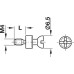 Connecting Bolt with M4 Thread for Ø 5 mm Holes Rafix Galvanized