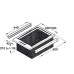 Wicker Basket Set Two Baskets with Runners for Cabinet Widths 500-600 mm Natural wicker For cabinet width 500 mm frame width 420 mm beech frame and runners natural (brown) wicker baskets