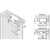 Cabinet Hanger for Screw Fixing with Three Way Adjustment Steel Tested to DIN EN 15939 Right hand - Load bearing capacity 104 kg (when 2 pcs are installed)