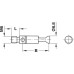 Joint Connector with M6 Thread Minifix GV Mitre with M6 thread Drilling distance B: 24 mm galvanized