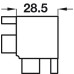 Connectors for Internal Corners for Profiles Gola System C Plus Matt black powder coated