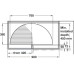 Carousel Set Chrome Wire Half Circle for Min. Door Width 420 mm Suitable for 900 mm cabinet For minimum door width 420 mm