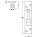 Hinge Pin Vertical Plate Stainless Steel Brushed
