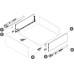 Drawer Set 249 mm High with Dynapro Soft Close Runners Vionaro Length 450 mm graphite