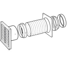 Ducting Kit Simple for Hood Mounted on outside Wall Smeg SP215