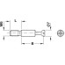 Connecting Bolt with M6 Thread Minifix S100 Bolt hole 8 mm bolt head Ø 7 mm thread length 12 mm Drilling distance B: 34 mm thread length 12 mm bright