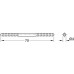 Door Panel Connector Connecting Bolt For drill hole Ø 4 mm chrome plated