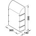 Hood for Ironing Board Ironfix for wall mounting White RAL 9016 plastic