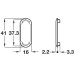 Cover Cap Oval for 12 x 36 mm Hole for Koala Cabinet Hanger Oval