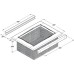 Wicker Basket Set with Runners for Cabinet Width 500 mm Natural wicker For cabinet width 500 mm basket width 420 mm
