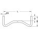 Shelf Support Plug in for Wooden Shelves for Ø 4 mm Holes Swedish Type For concealed mounting of grooved shelves Length: 160 mm