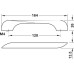 Bow Handle Zinc Alloy Length 164 mm Fixing Centres 128 mm Remus Matt nickel