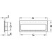 Inset Handle Brass Width 75-99 mm Polished nickel plated width 75 mm height 32 mm