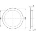 Ventilation Grille for Recess Mounting with Flanged Rim Ø 123 mm Plastic Round Ventilation area 50 cm2 white