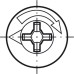 Connector Housing with Rim Zinc Alloy Minifix 15 For wood thickness from 16 mm drilling depth D: 12.5 mm dim. A: 8 mm nickel plated