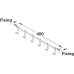Row of Hooks for Hanging Utensils or Cups Hole centres 400 mm