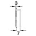 Ventilation Trim for Recess Mounting Ø 48 mm Plastic Round Ventilation area 4.3 cm2 brown