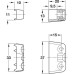 Clip Cabinet Connector for Screw Fixing Top element white