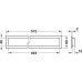 Ventilation Grille for Recess Mounting Plastic Straight-edged Ventilation area 81 cm2 white