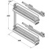 Storage Basket Set for Cabinet Width 150 mm 90° Vauth-Sagel VS SUB Slim Lava grey
