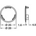 Cover Cap Round for Ø 18 or 25 mm Hole for Spider Cabinet Hanger For Ø 25 mm hole