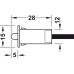 Door Contact Switch for use with Loox LED Lights With lead Black finish