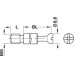Connecting Bolt for Maxifix Housings M8 thread Zinc Plated Steel steel galvanized Drilling dim. B: 35 mm