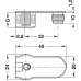 Connector Housing Zinc Alloy Rafix-20 With and without dowel with and without ridge with tightening element For wood thickness from 19 mm dim. A 9.5 mm drilling depth X 14.2+0.2 mm nickel plated