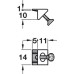 Rear Panel Connector Plastic Screw Fixing Häfele Ixconnect White