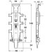 Concealed Cabinet Hanger Dowel/Screw Mounting Spider Unhanded