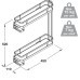 Pull Out Storage Unit 150 mm Full Extension For cabinet width 150 mm left handed chrome/white