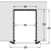 Aluminium Profile for Recess Mounting Loox 1194 To suit Loox LED flexible strip lights With frosted cover depth 24 mm length 2500 mm