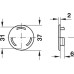 Ventilation Trim Press Fittings with Three Mounting Lugs Ø 37 mm Plastic Round White