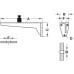 Fixed Bracket for Tables and Bench Seats Load Bearing Capacity 150 kg per pair Hegbo Dimensions (AxBxC): 240 x 46 x 80 mm grey primed