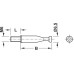 Connecting Bolt for Ø 8 mm Hole with M6 Thread Minifix S300 With M6 thread Drilling distance B: 34 mm galvanized