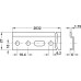 Cabinet Hanger Wall Rail Galvanized Steel For screw fixing for cabinet hanger Length 2032 mm