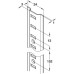 Raised Bookcase Strip Surface Fixing for Commercial Bookcases and Shelving Electro brassed