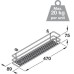 Storage Basket Set for Cabinet Width 150-300 mm Vauth-Sagel VS SUB Side Vauth-Sagel by Häfele Basket width 89 mm height 75 mm saphir mesh chrome wire